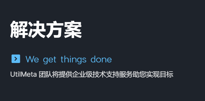UtilMeta | 解决方案 - 企业级专业支持服务与定制方案